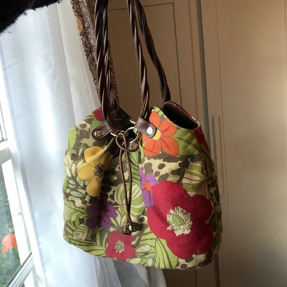 Floral Shoulder Purse, RELIC by FOSSIL, Clean